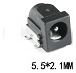 Conector Jack Fêmea P4 Dc-005 Dc005 Smd Smt 5,5x2,1mm