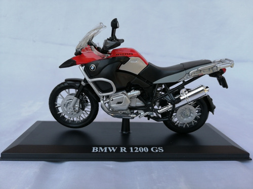 Escala 1:12 de fundición a presión Modelo de la Motocicleta/Compatible con BMW R 1200 GS/estático Modelo de la aleación de la Motocicleta Modelo de simulación de la Motocicleta Color : Red 