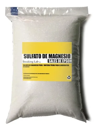 comprar Sales De Epsom Sulfato De Magnesio Puro 99.9% 5 Kilos Usp!