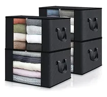 Comprar Organizadores De Ropa Interior 4 Bolsas Color Negro