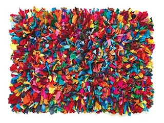 Tapetes Decorativos Colorido De Algodón