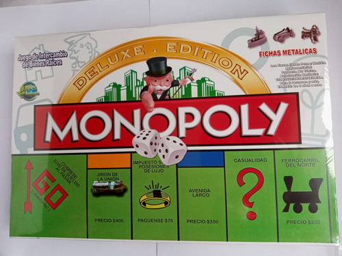 Monopolio (monopoly) Con Piezas Metalicas, Juego De Mesa