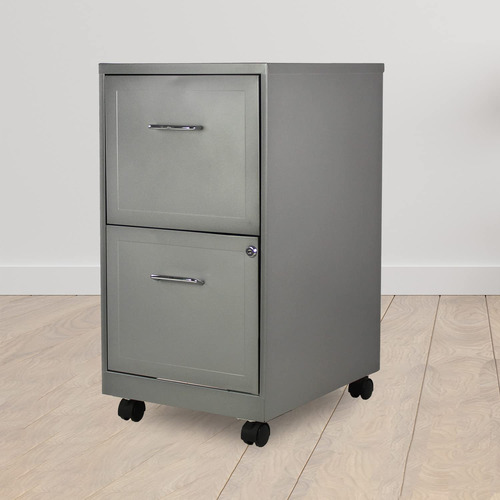 Armário De Arquivos Lorell 2-drawer Mobile Grey Llr16873