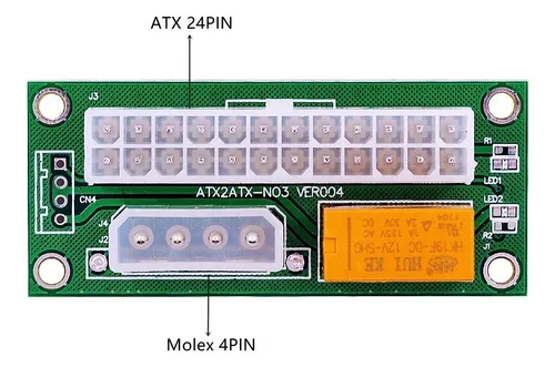 Add2psu Molex Relay Conecta 2 Fuentes Mineria Rig Eth Hobb