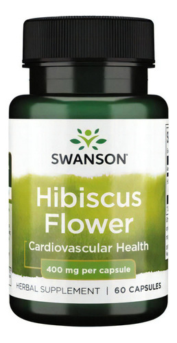 Hibiscus Flower, 400mg, 60 Capsulas, Swanson