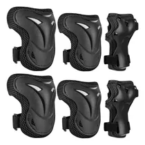 Comprar Kit Protección Patines Skate Rodilleras Coderas Manos - Bk