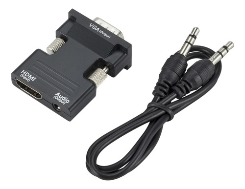 Adaptador Hdmi Projector Hd Con Cable De Audio Hdmi A Vga
