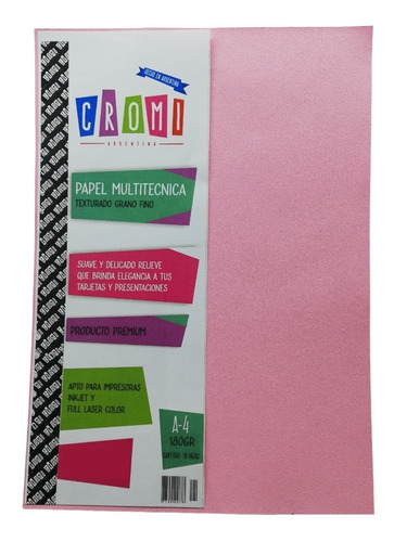 Papel Texturado 180gr A4 X10hj Cromi Multitecnica Impresora