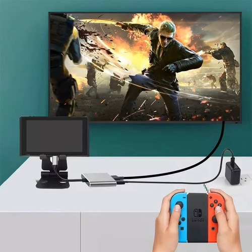 Adaptador Tipo C A Hdmi Con Usb 3.0 - Modelo 9175 Gris