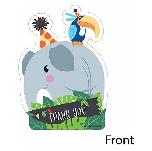 Jungle Party Animals - Tarjetas De Agradecimiento Con Forma