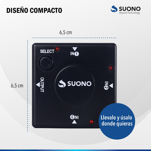 Adaptador Hdmi Switch 1 Salida 3 Entradas