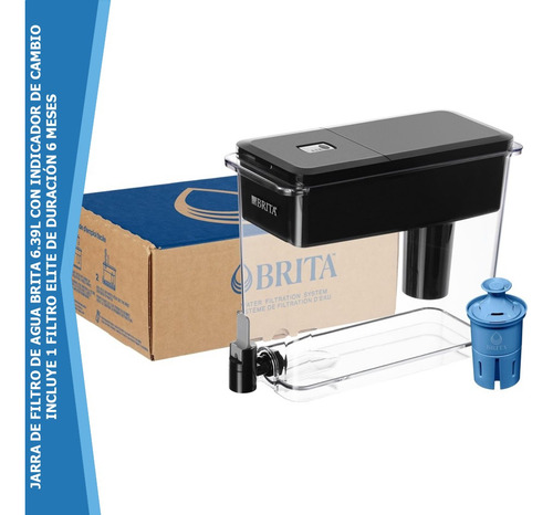 Jarra Con Filtro De Agua Brita 6.48l - Incluye Filtro Elite