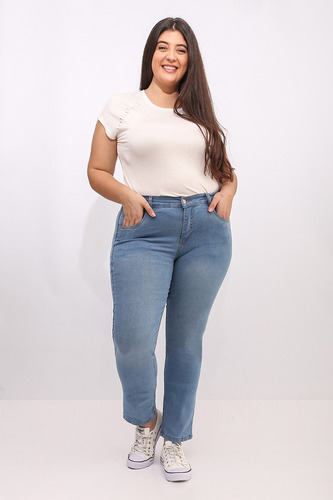 Pantalon Jeans Mujer Elastizado Talles Grandes Hasta 54