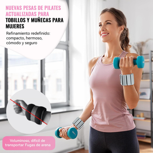 2 Pcs Polainas Para Tobillos Y Muñecas,1 Lb Tobilleras Y