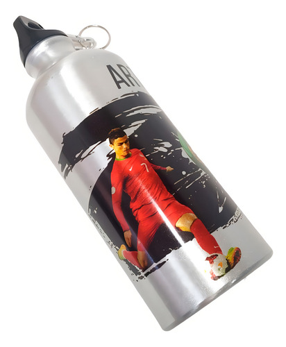 Botella de agua por sublimación Cr7 Cristiano Ronaldo + nombre