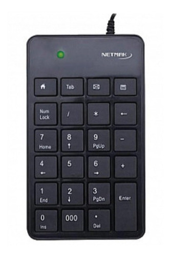 Teclado Netmak Numerico Usb Negro Nm-kb250