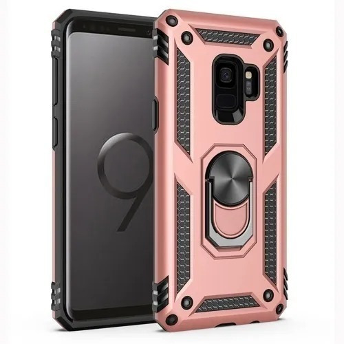 Funda Samsung S9 Anillo Metal Uso Rudo + Mica 10d Premium