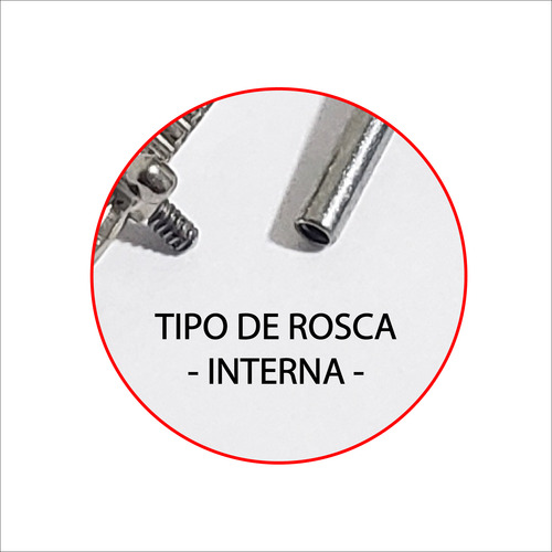 Piecing Titanio Rosca Interna Lóbulo Tragus Helix Oreja