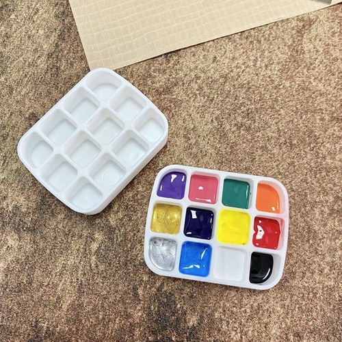 Conjunto De 4 Mini Caixas De Lata Vazias Para Aquarela