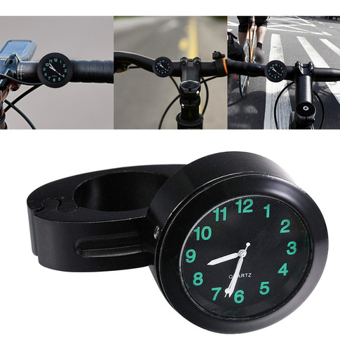 3 Reloj De Manillar De Motocicleta, Mini Reloj Digital A