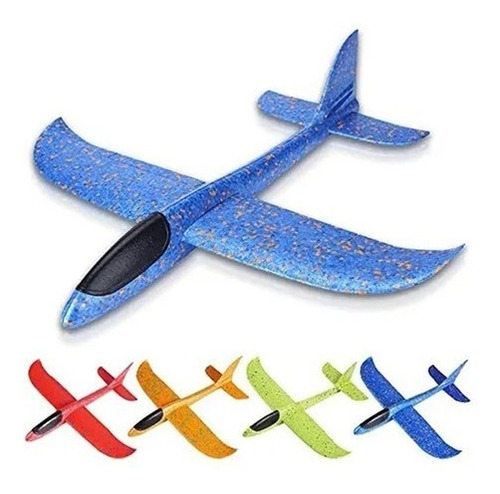 Imagen 2 de 9 de Avión Planeador 30 Cm Para Armar Juego De Aire Libre