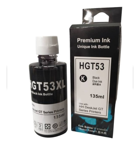 Tinta Gt53xl Negra Genérica  Para Ink Tank 315/415/533/680