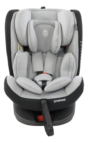 Silla Booster Para Auto Bebesit Saturn Con Isofix - Gris Color Gris Oscuro Silla Infantil Auto