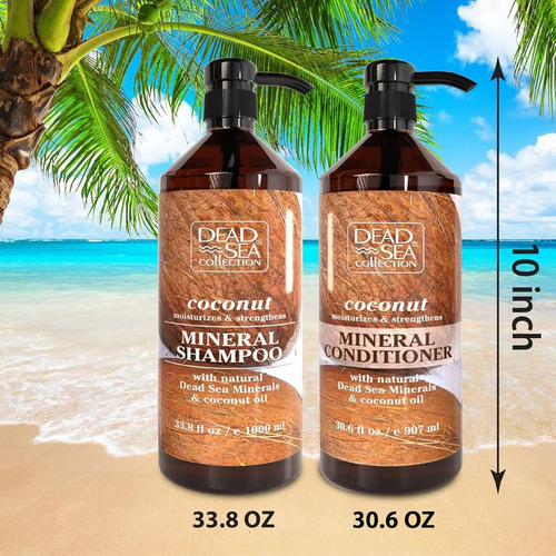 Conjunto De Shampoo E Condicionador Dead Sea Collection 1l