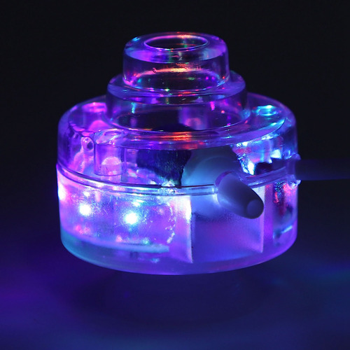 Pecera Sumergible Led Con Burbujas Coloridas Para Acuarios