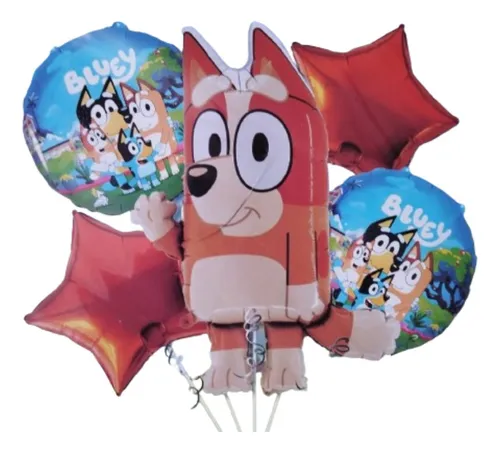 Bouquet 5 Globos Bingo De Bluey