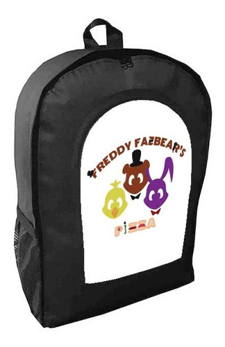 Mochila Negra Five Nights At Freddy's Adulto / Escolar J8