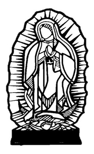  Virgen De Guadalupe Celosía  Metálica 1 M De Altura
