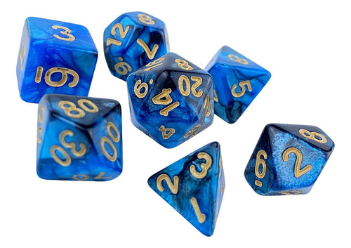 Juego De Mesa Familiar D10 D20 De Dados Acrílicos Novedosos