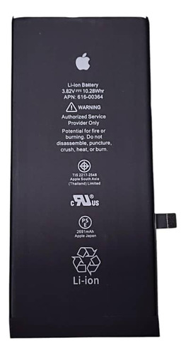 Batería iPhone 8 Plus 616-00367 (3.82v-2691mah) 10.28w