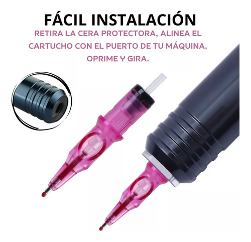 Cartuchos Para Tatuar De Práctica Punta De Bolígrafo 20 Pzas