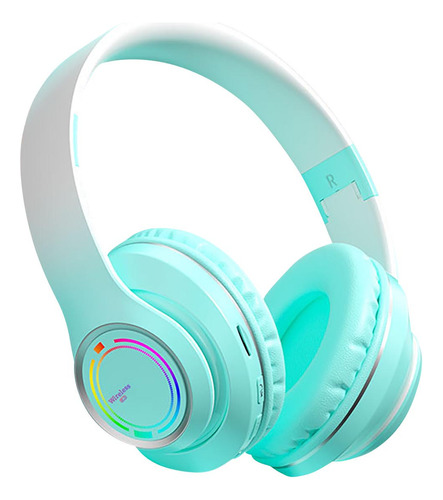 Auriculares Bluetooth Emisores De Luz De Colores Degradados,