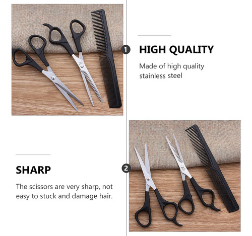 Set De Corte De Pelo Profesional Para Barbero, Tijeras Y Ade
