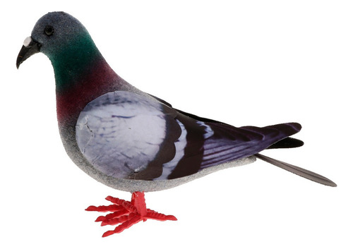 Pombas Realistas Penas Artesanato Artificial Animais Jardim