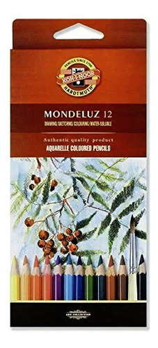 Lápis De Cor Aquarelável Mondeluz C/12 Cores 3716