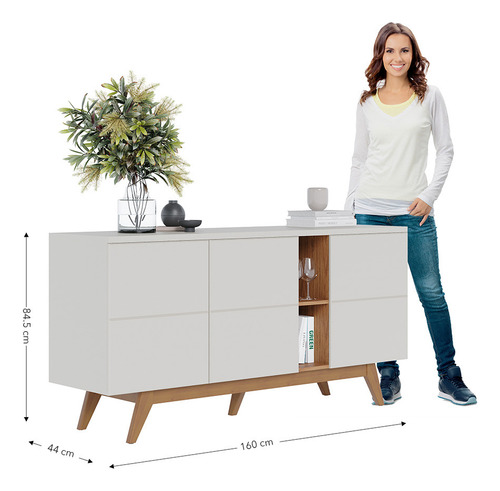 Moveis Bufetera Para Comedor Con Espacios De Almacenaje