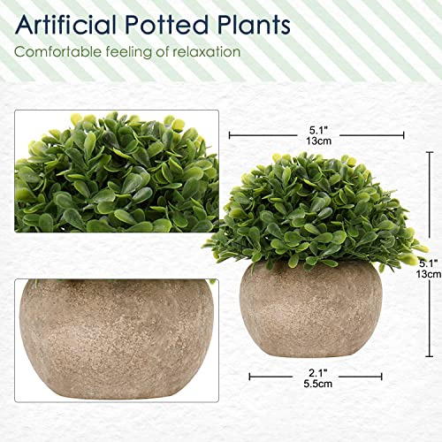 Pequeñas Plantas Falsas Briful, Planta Artificial En Maceta
