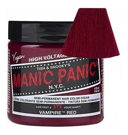 Tinte En Crema Semipermanente Manic Panic Rojo Vampiro