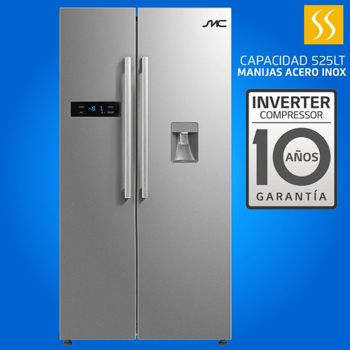Refrigeradota Smc 525lts Side By Side Dispensador 10 Años