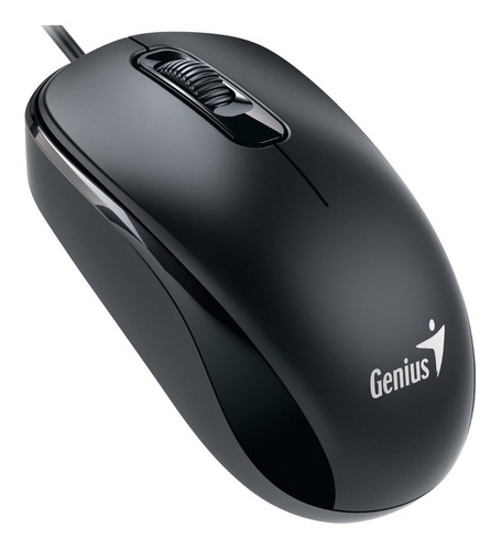 Imagen 1 de 2 de Mouse Genius  DX-110 USB negro suave