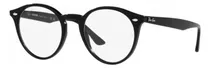 Comprar - Anteojos Ray-ban Rb2180 601\u002Fmf Talle 51 M Color Negro Lente Blue\u002FViolet Armazón Negro Diseño Redondo