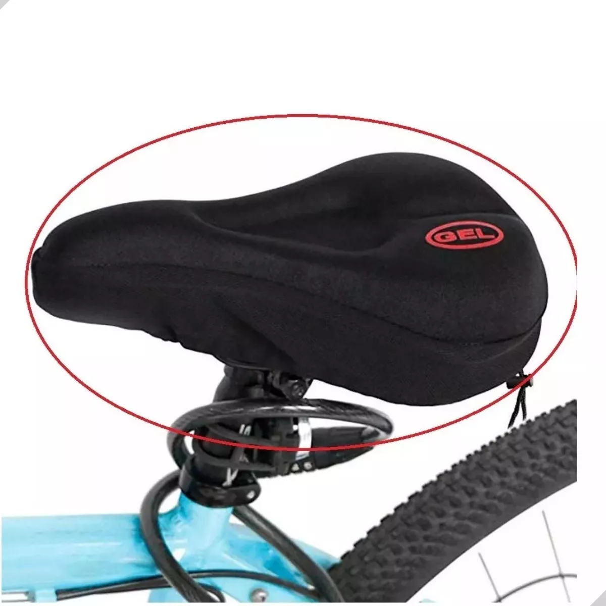 Terceira imagem para pesquisa de capa selim bicicleta gel silicone anatomica bike spinning