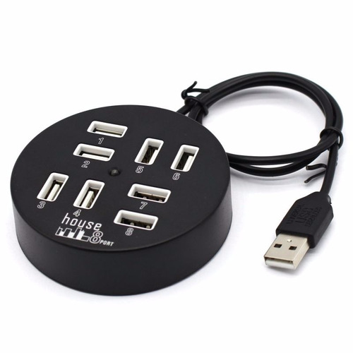 Multipuerto Usb 8 Puertos  Hub 2.0 Pc Notebook Hi Speed