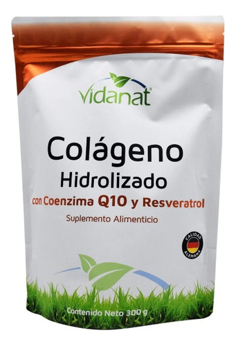 Colageno Hidrolizado Coenzima Q10 Y Resveratrol Vidanat 300g