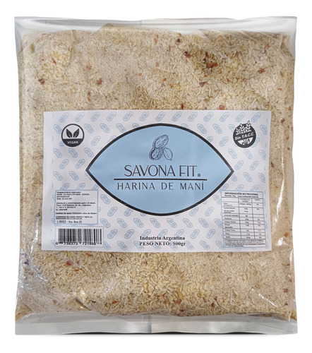 Harina De Mani Cruda Savona Fit Sin Tacc Bolsa X 500gr.