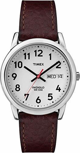 Reloj Timex Easy Reader Day-date Con Correa De Cuero